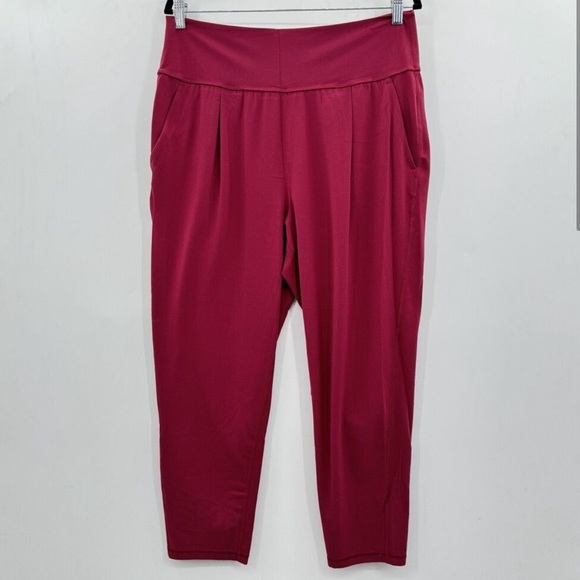 Athleta Elation Pants Size L Damask Mauve Pink Pockets Soft Yoga
533562-03 - Picture 1 of 6